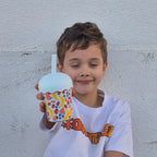 Chino Club - Fruits Blue Mini Smoothie Cup And Straw