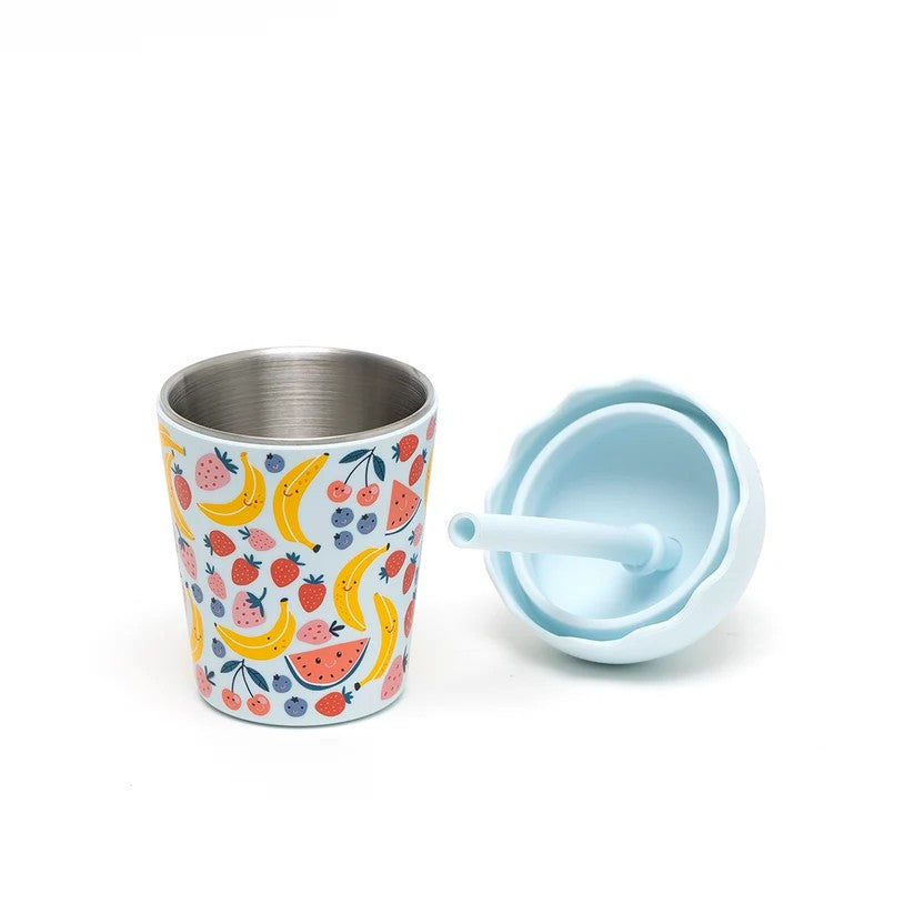 Chino Club - Fruits Blue Mini Smoothie Cup And Straw