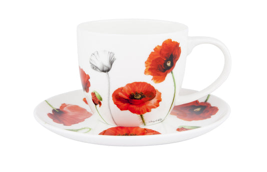 Ashdene Poppies Australian War Memorial Tea Cup And Saucer 230ml
