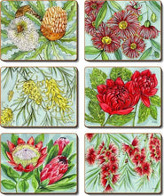 Load image into Gallery viewer, Bush Blooms S/6 Placemats
