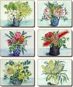 Native Vase S/6 Coasters