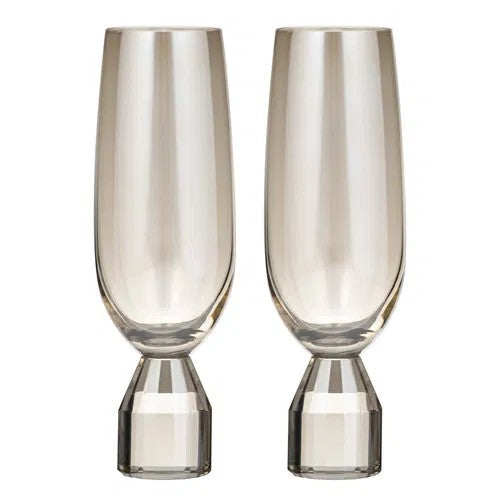 Ava Champagne Glass Set Of 2- Champagne 