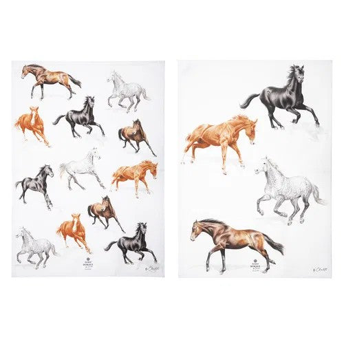 Horses By Charlotte 2pk Kitchen Towel
