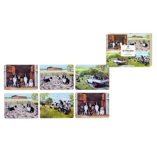 Working Dogs 6pk Placemat 