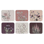 Secret Garden Pink 6pk Coasters