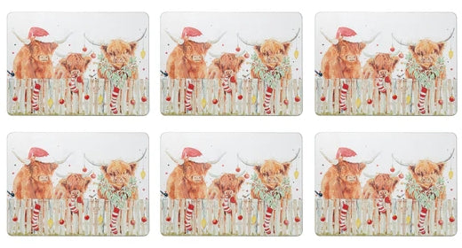 Ashdene Coo Christmas Placemat 6pk