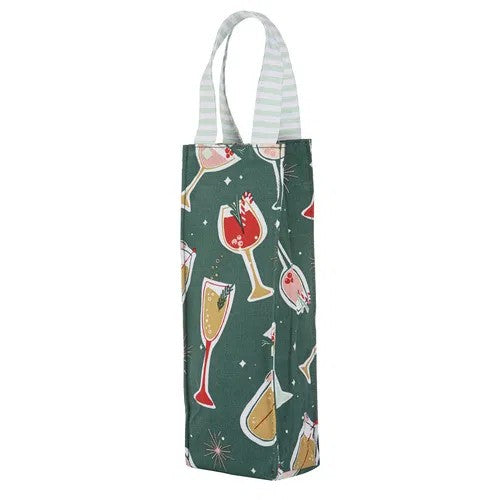 Lets Get Merry Single Wine Bag 