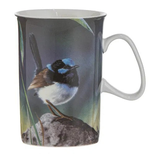 Aus Small Birds Mug [des:blue Wren]