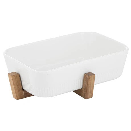 Alto Oven To Table 30cm Rectangle Rib Dish With Trivet 