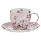 Raspberry Rose Cup & Saucer