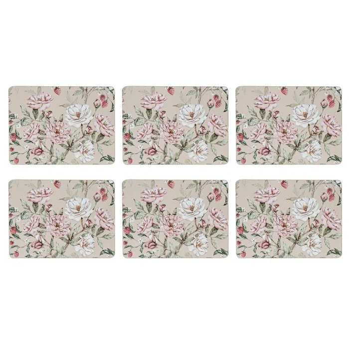 Raspberry Rose Placemat 6pk