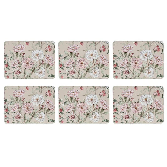 Raspberry Rose Placemat 6pk