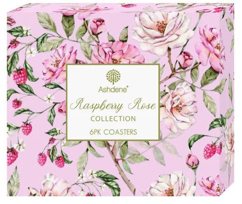 Raspberry Rose Coaster 6pk