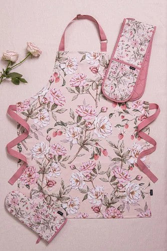 Raspberry Rose 2pk Oven Mitt