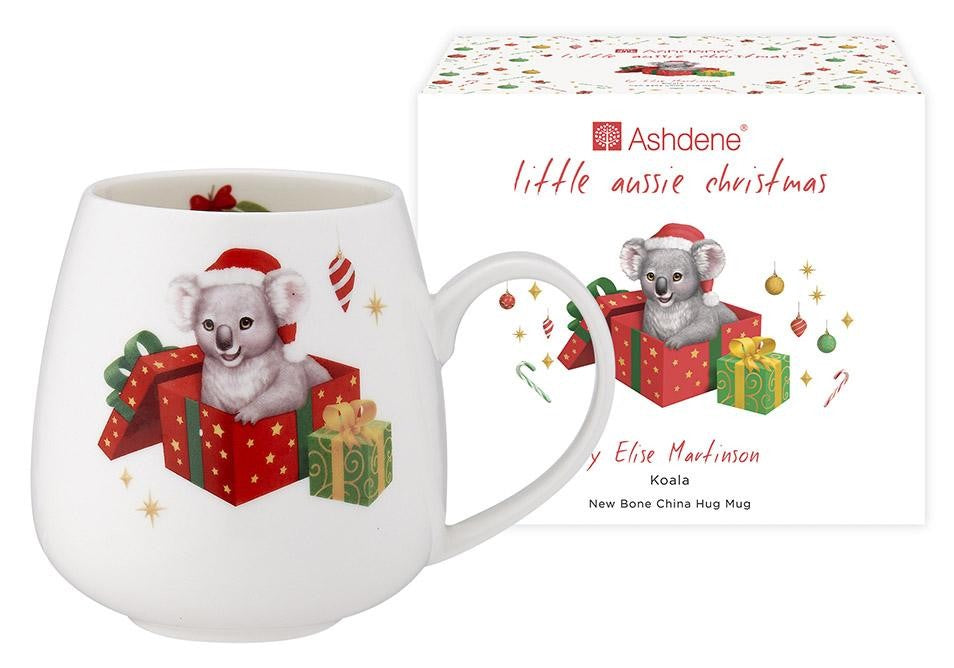 Little Aussie Christmas Hug Mug [sty:wombat]