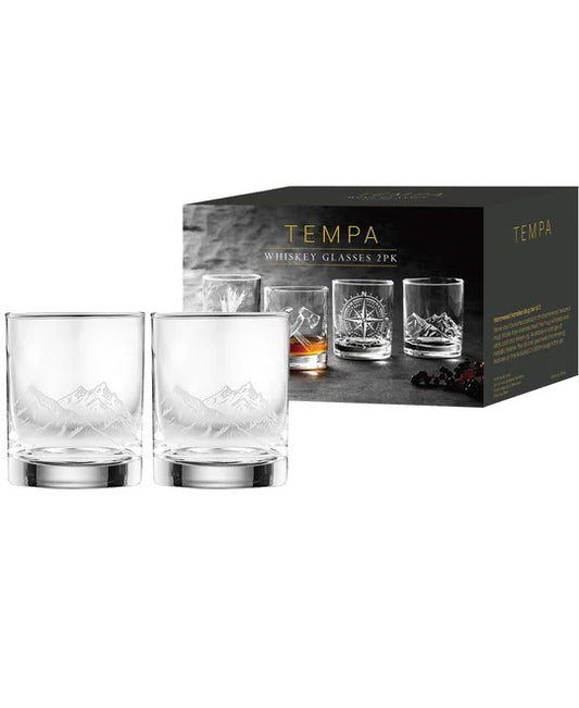 Whiskey Glass - Mountain 2 Pk