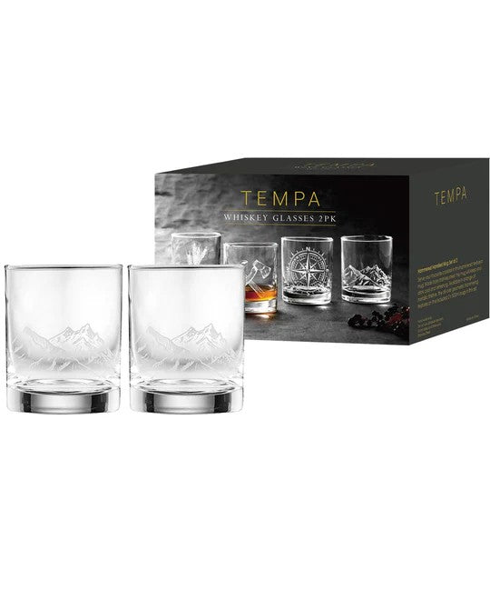 Whiskey Glass - Mountain 2 Pk