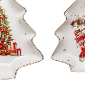 Spirit Of Christmas 2pk Tree Platter