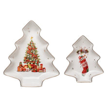 Load image into Gallery viewer, Spirit Of Christmas 2pk Tree Platter
