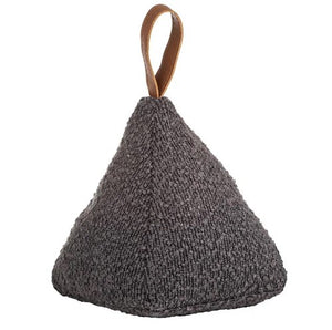 Boucle Charcoal Door Stop