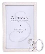 Load image into Gallery viewer, 30 Cream With Diamante 4x6 Photo Frame
