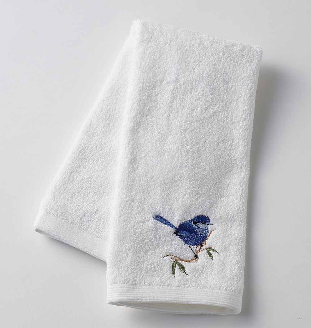 Blue Wren Hand Towel