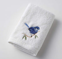 Load image into Gallery viewer, Blue Wren Face Washer
