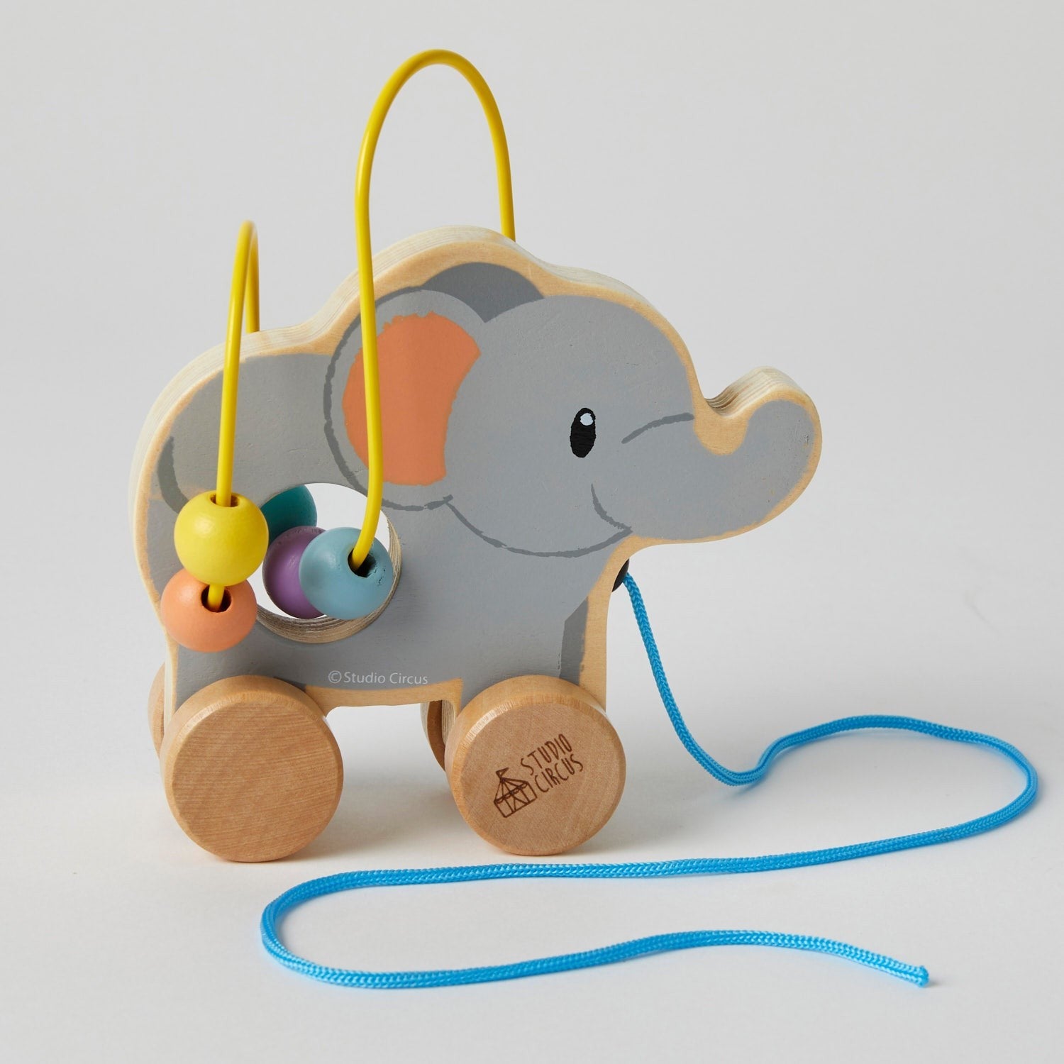 Elephant Wood Rolling Bead Coaster