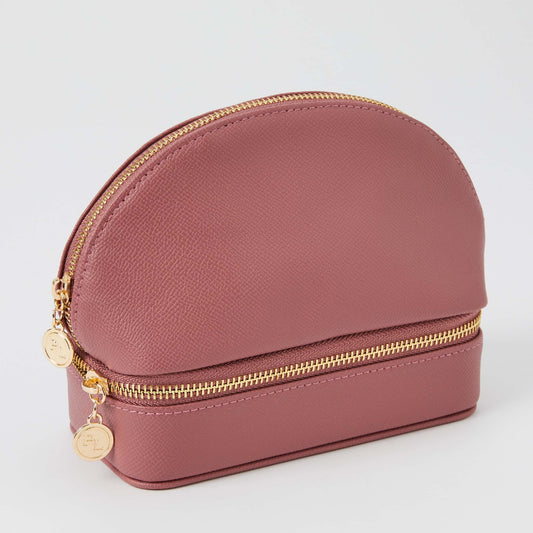 Amara Cosmetic & Jewellery Holder Case - Rosewood