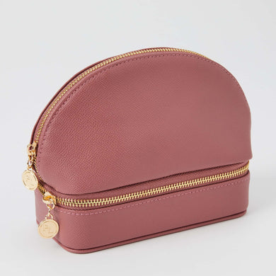 Amara Cosmetic & Jewellery Holder Case - Rosewood