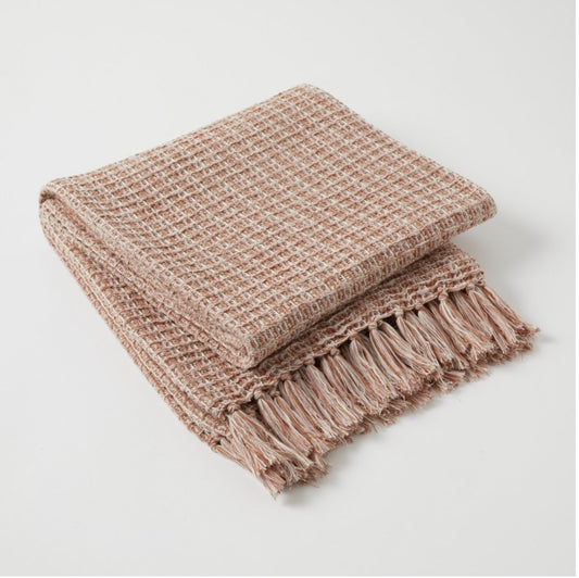Aster Throw - Dusty Pink