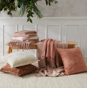 Aster Throw - Dusty Pink