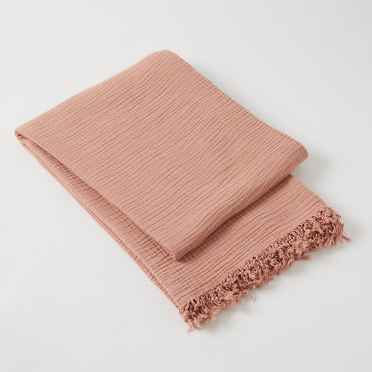 Brampton Throw - Rose Dust