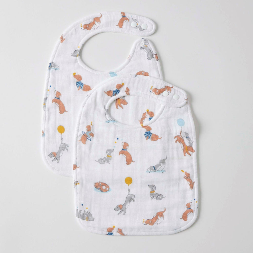 Puppy Play Muslin Bib Set Of 2