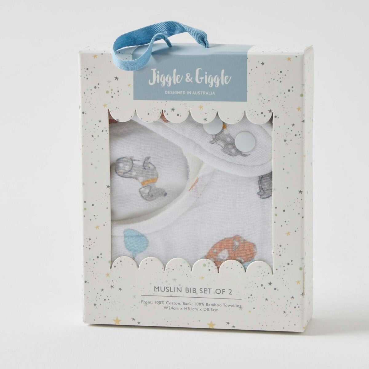 Puppy Play Muslin Bib Set Of 2