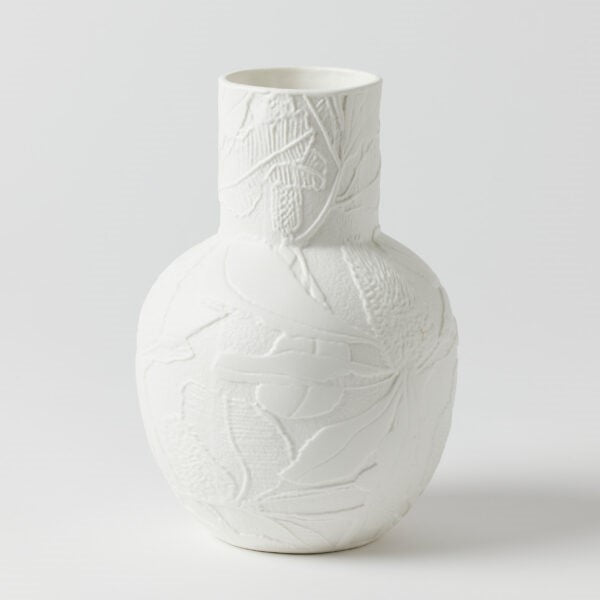 Banksia Round Vase Large  White 