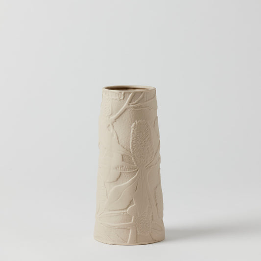 Banksia Tall Vase Small  Beige 