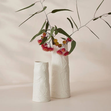 Banksia Tall Vase Large- White 