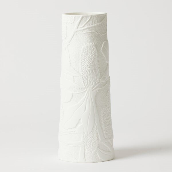 Banksia Tall Vase Large- White 