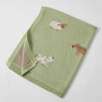Barnyard Buddies Knitted Baby Blanket 
