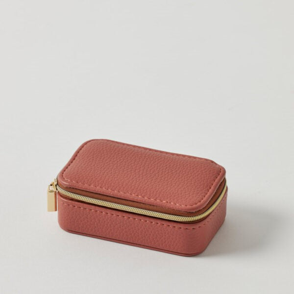 Mila Mini Jewellery Case- Crimson 