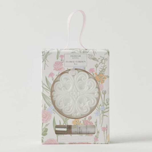 Floral Garden Scented Ceramic Disc- Rose 