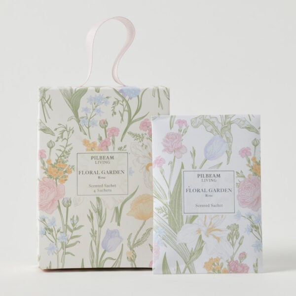 Floral Garden Scented Sachets Set Of 4 - Rose 