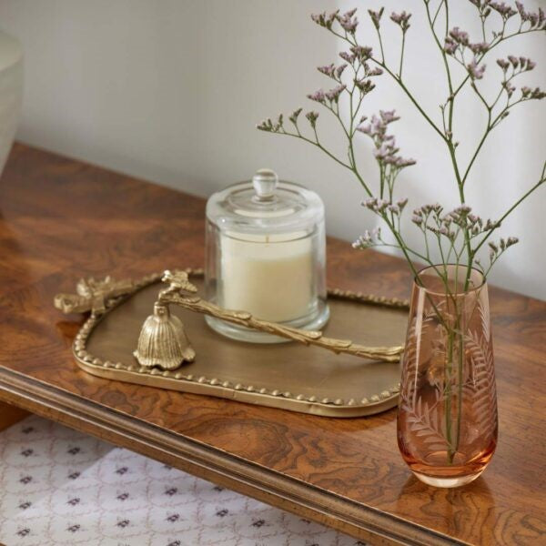 Lonicera Glass Cloche Scented Candle- Japanese Honeysuckle 