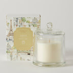 Amour Glass Cloche Scented Canlde- French Linen 