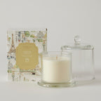 Amour Glass Cloche Scented Canlde- French Linen 