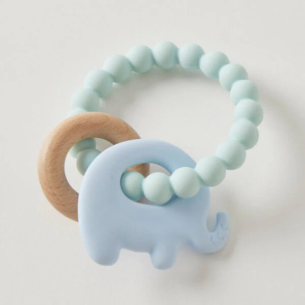 Wren Silicone & Wood Teether 3 Assorted 
