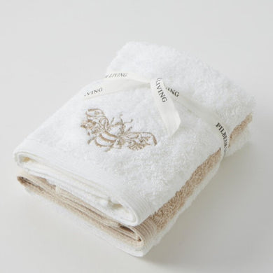 Beebee Face Washer Set Of 3  (2 Plain )