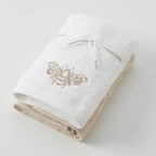 Beebee Hand Towel Set Of 2 (1 Plain) 