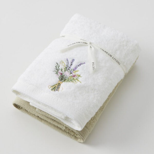 Floral Garden Hand Towel Set Of 2 